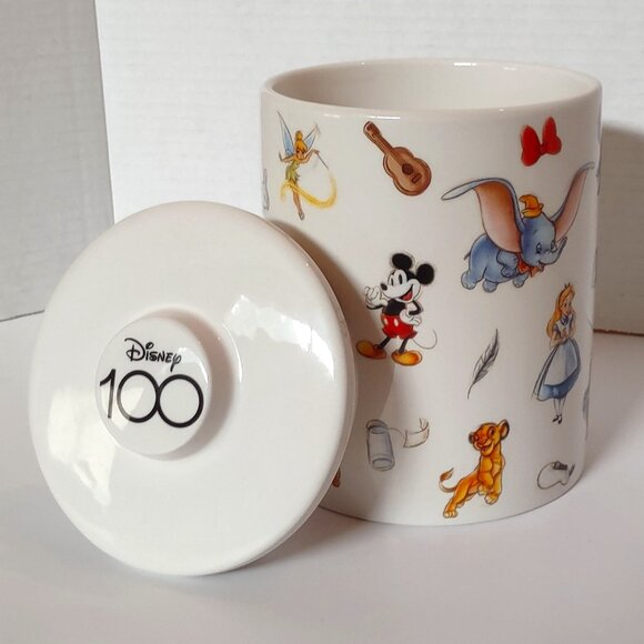 Disney 100 Years of Magic 100th Multi Character Ceramic Canister 2001 - Picture 7 of 7
